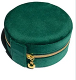 Velvet Round Jewellery Case