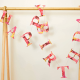 East End Press Bright Happy Birthday Sewn Garland - Red Mix