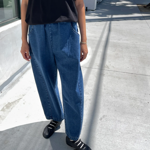 Le Bon Shoppe Arc Pants - Blue Denim