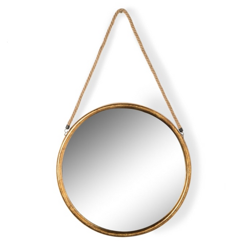 Gold Metal Rope Mirror