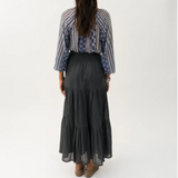 Lollys Laundry Diamond Maxi Skirt - Washed Black
