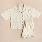 TBCo Cotton Pyjamas - Buttermilk Scallop