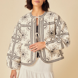 Nobody's Child Embroidered Quilted Jacket