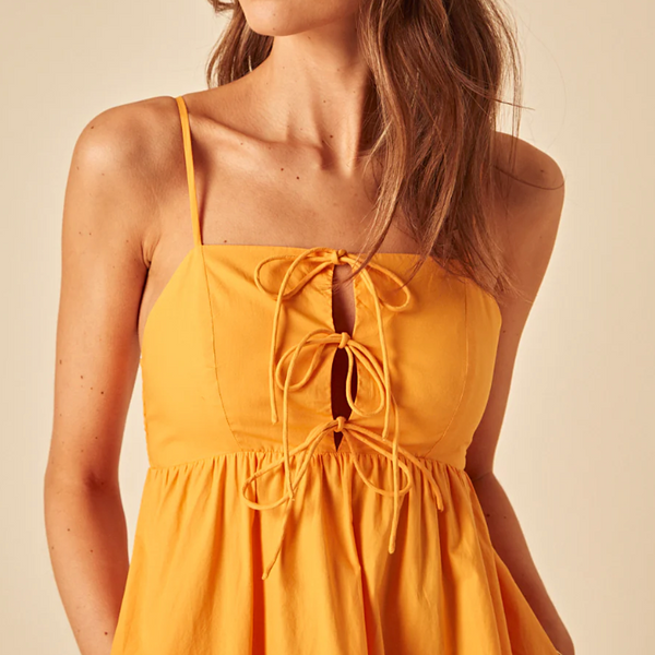 Nobody's Child - Orange Aspen Midi Dress