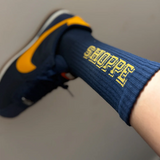 Le Bon Shoppe Preppy Socks - Navy/Gold