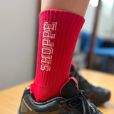 Le Bon Shoppe Preppy Socks - Red/Cream