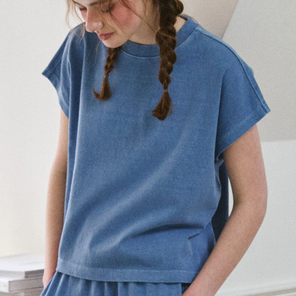 Le Bon Shoppe Jeanne Tee - Cornflower