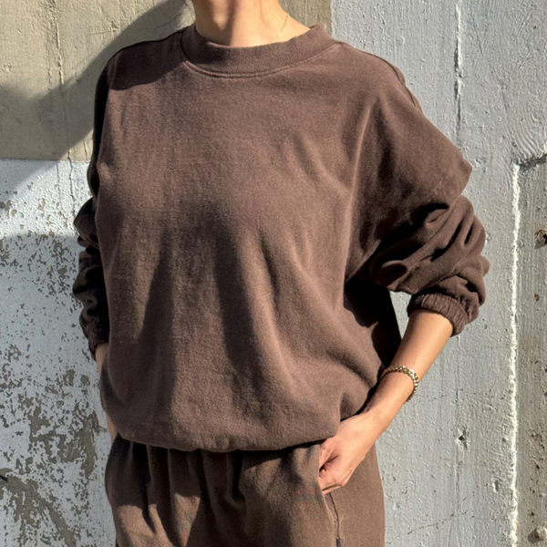Le Bon Shoppe Daisy Long Sleeve Top - Chocolate