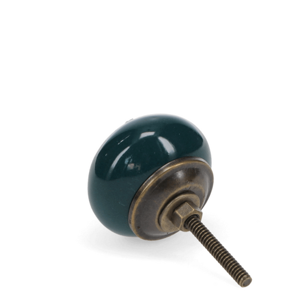 Ceramic Door Knob - Blue