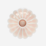 Enamel Flat Flower Candle Holder - Soft Pink