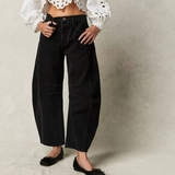 Free People Good Luck Barrel Jeans - Soundwave
