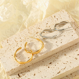 Consortium -  Molten Hoop - Gold/Silver