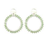 Isle & Stars Double Round Drop With Glass Beads