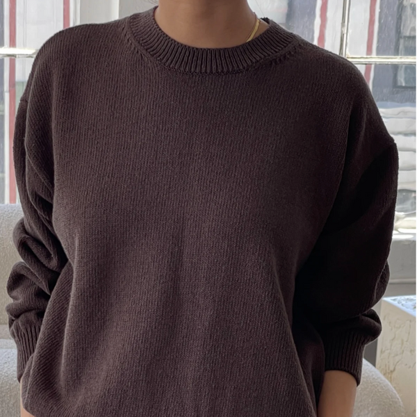 Le Bon Shoppe Milo Cotton Sweater - Brown