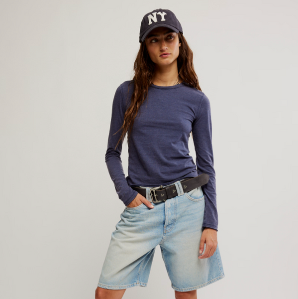 Free People Nova Tee - Peacoat