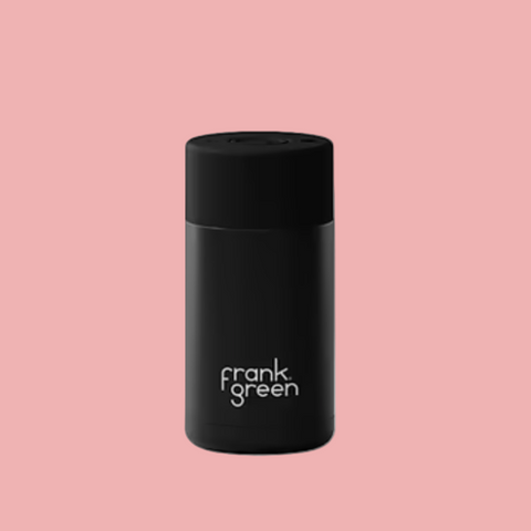 Frank Green Ceramic Reusable Bottle - Midnight Black (355ml)