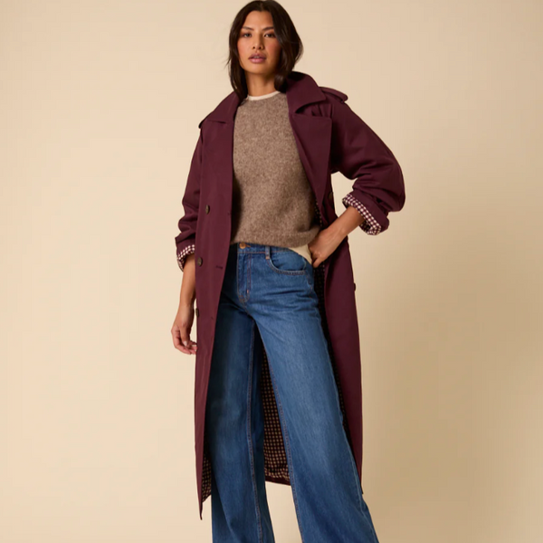 Nobody's Child Double Breasted Okasan Trench Coat