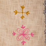 Ian Snow Rosaline Pink Flowers Embroidered Throw