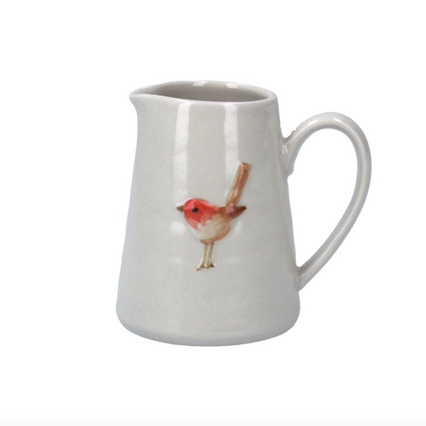 Mini Jug With Robin