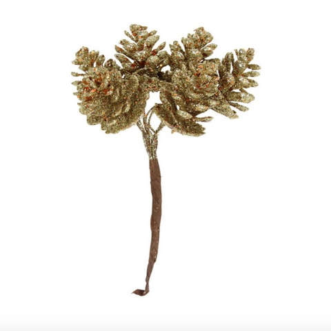 Gold Sparkling Cone Bunch