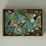 Snowy Mini Fir Trees (Pack Of 12)