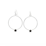 Isles & Stars Star Bead Hoop Earrings