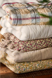 Ib Laursen Quilt with raspberry and purple window pattern