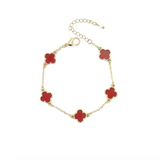 Isles & Stars Five Clover Gold Pendant Bracelet