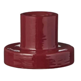 Glass Candle Holder Red