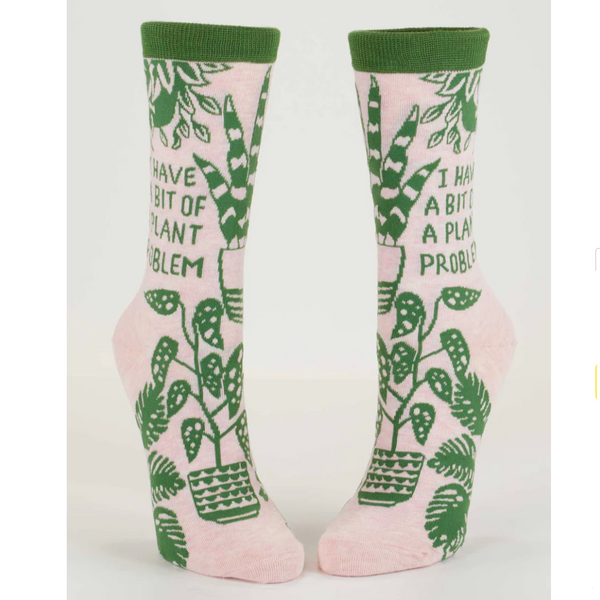 Blue Q 'I Have A Bit Of A Plant Problem' Socks
