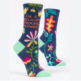 Blue Q 'I'm A Delicate F*cking Flower' Socks
