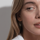 One & Eight Forest Green Porcelain Star Earrings
