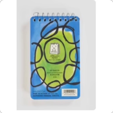 Blue Q 'Gratitude & Shit' Spiral Notebook
