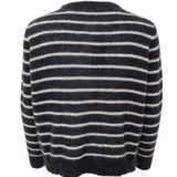 black-colour-dell-striped-knit-cardigan-red