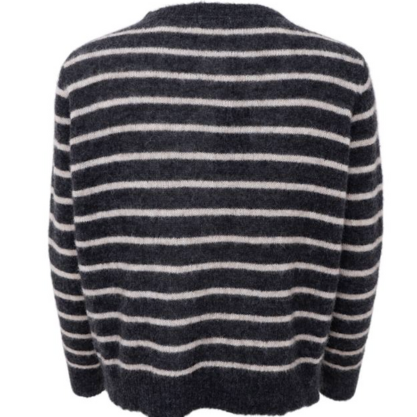 black-colour-dell-striped-knit-cardigan-red