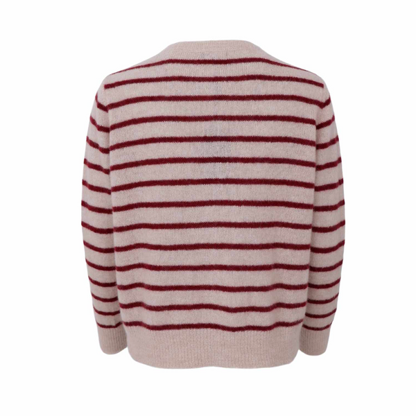 black-colour-dell-striped-knit-cardigan-wine