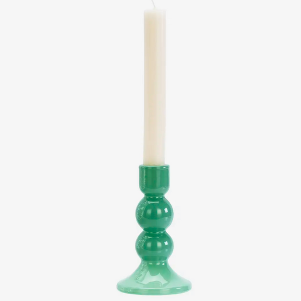 Glass Candle Holder Small - Green