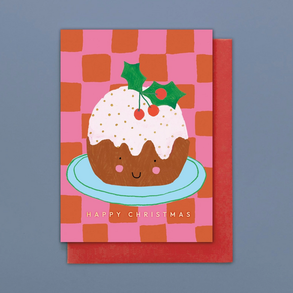 Set of 8 Christmas Cards - Christmas Puds