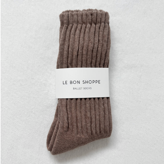 Le Bon Shoppe Ballet Socks - Mocha Mousse