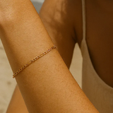 Gold Lunar Dainty Chain Bracelet