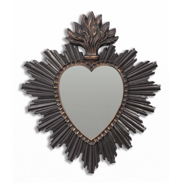 Black Sacred Heart Mirror
