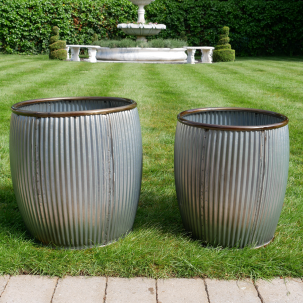 Galvanised Ribbed Dolly Tubs