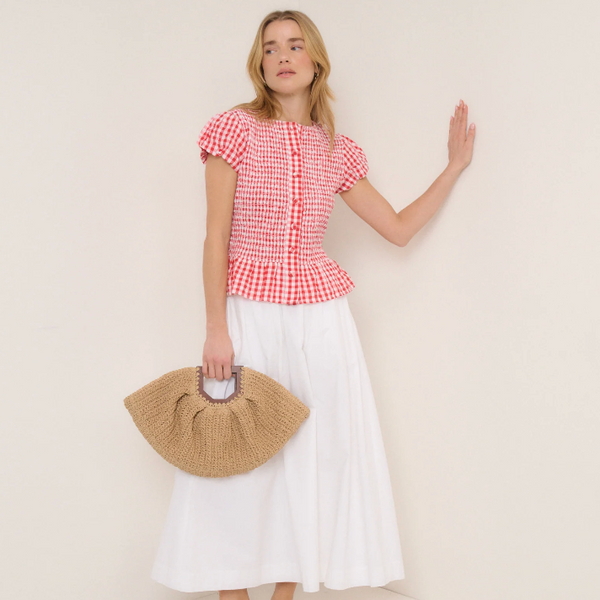 Nobody's Child Lana Top - Red Gingham