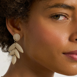 Feeka Fanou Resin Drop Earrings - Mother of Pearl