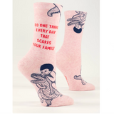Blue Q 'Do One Thing Every Day That Scares Your Family' Women's Socks