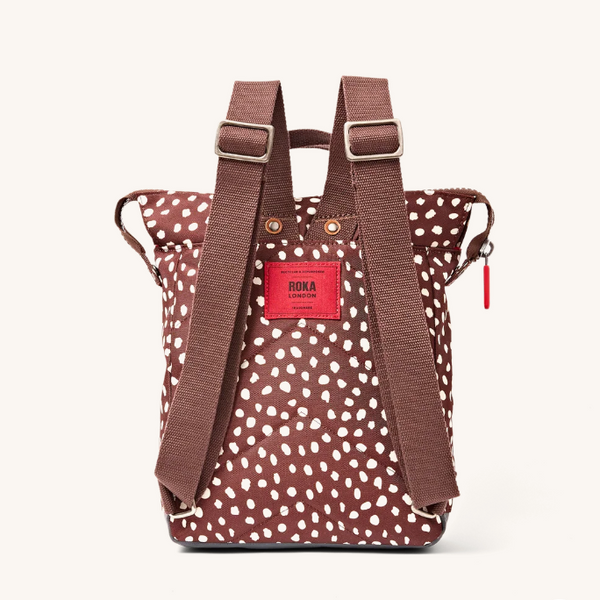 ROKA Bantry Backpack in Brown Dot - Small