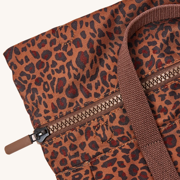 ROKA Canfield Backpack in Mini Leopard - Medium