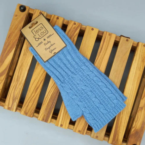 Cosy Cable Knit Fingerless Gloves