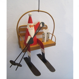 Shoeless Joe Chair Lift Santa Decoration