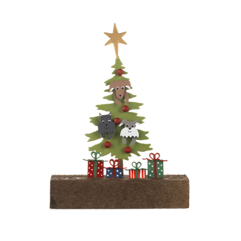 Shoeless Joe Dogs In Xmas Tree